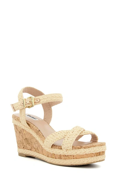 Shop Dune London Kelisa Woven Wedge Sandal In Natural