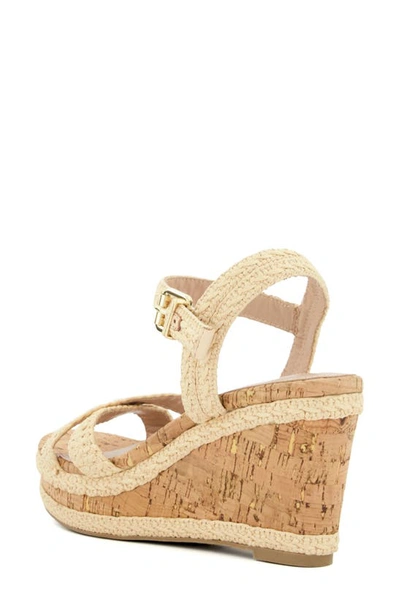 Dune London Kelisa Woven Wedge Sandal In Natural