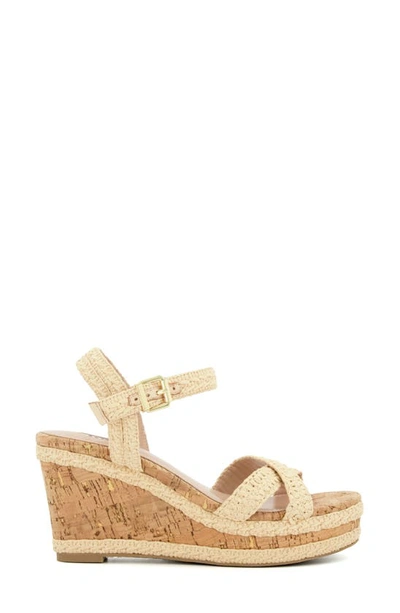Dune London Kelisa Woven Wedge Sandal In Natural