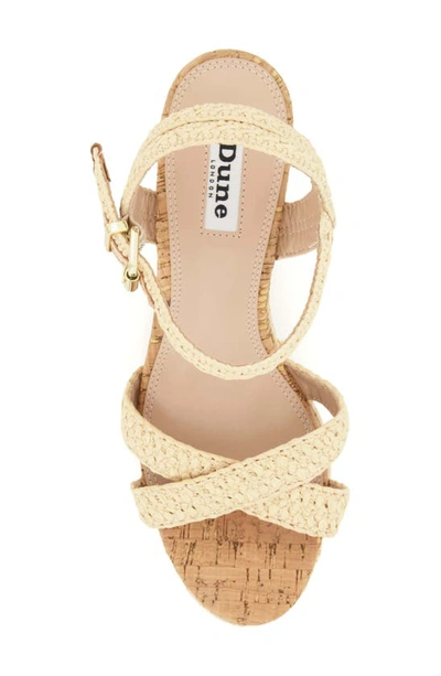 Dune London Kelisa Woven Wedge Sandal In Natural