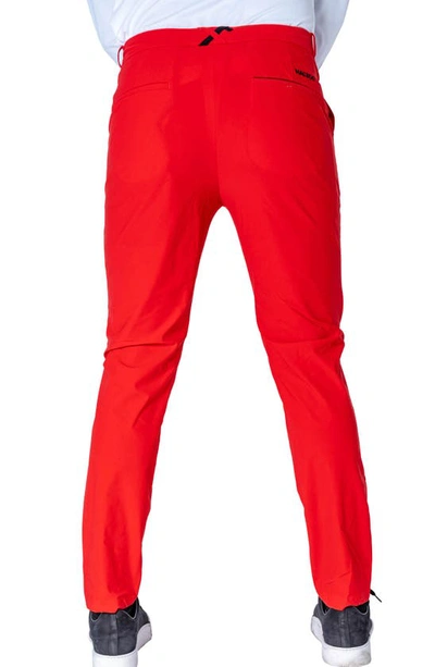 Shop Maceoo Slim Fit Pants In Red