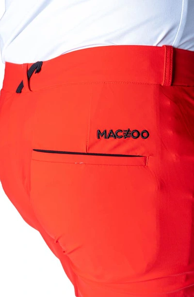 Shop Maceoo Slim Fit Pants In Red