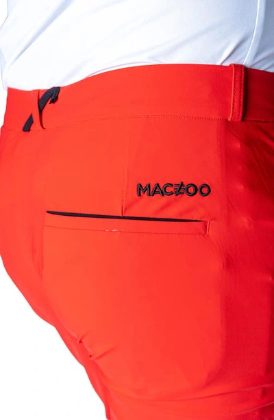Maceoo Slim Fit Pants In Red