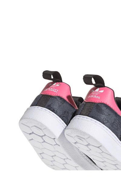 Shop Adidas Originals X Hello Kitty & Friends Kids' Superstar 360 Sneaker In Carbon/ Black/ Pink Fusion