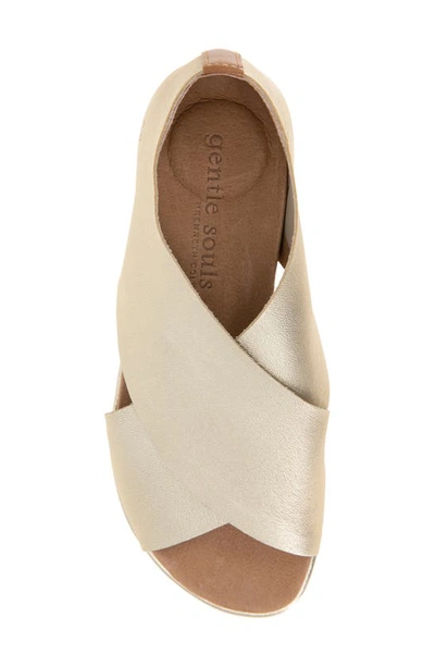 Shop Gentle Souls By Kenneth Cole Laniey Sandal In Champagne