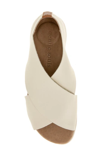 Shop Gentle Souls By Kenneth Cole Laniey Sandal In Stone Leather