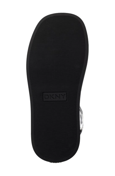 Dkny Platform Sandal In Silver