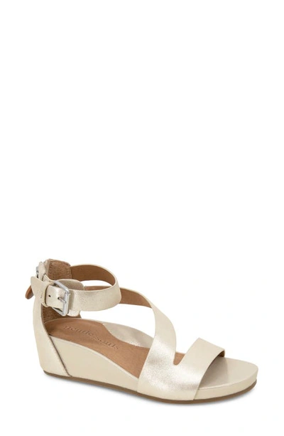 Shop Gentle Souls By Kenneth Cole Gwen Asymmetric Strappy Sandal In Ice