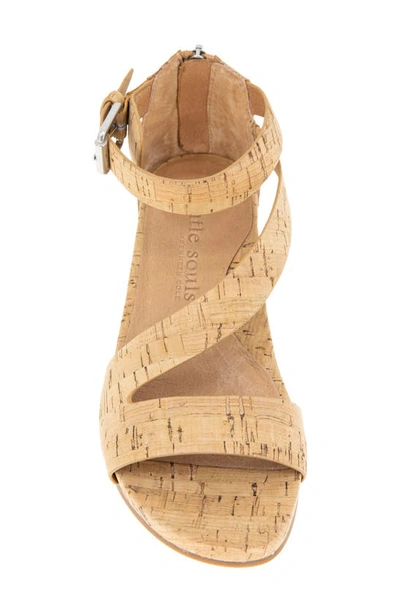 Gentle Souls By Kenneth Cole Gwen Asymmetric Strappy Sandal In Natural