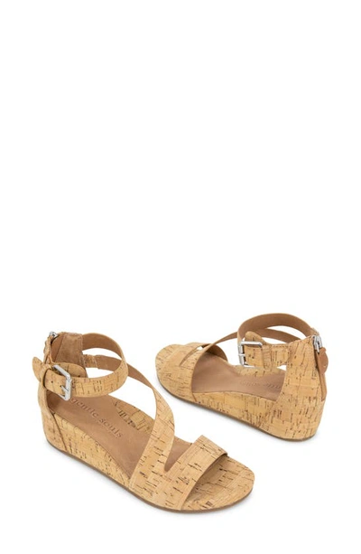 Gentle Souls By Kenneth Cole Gwen Asymmetric Strappy Sandal In Natural