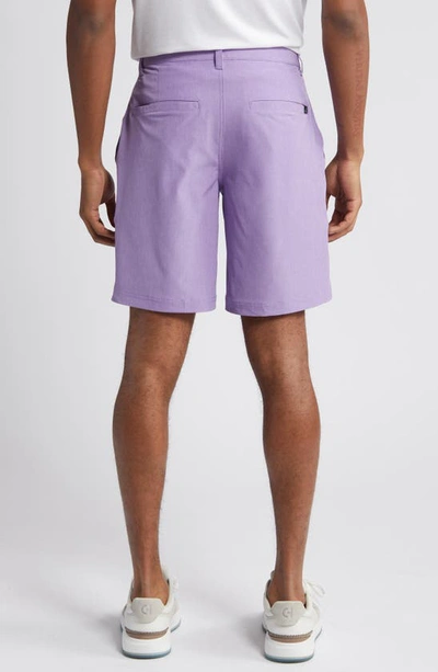 Shop Swannies Sully Repreve® Recycled Polyester Shorts In Purple-heather