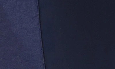 Nic + Zoe Ruffle Around Mixed Media Sleeveless Top In Dark Indigo