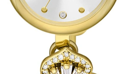 Kate Spade New York Monroe Floral Crystal Strap Watch, 24mm In Gold