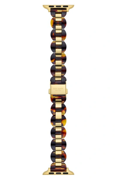 Shop Kate Spade Scallop 16mm Apple Watch® Tortoiseshell Patterned Bracelet Watchband