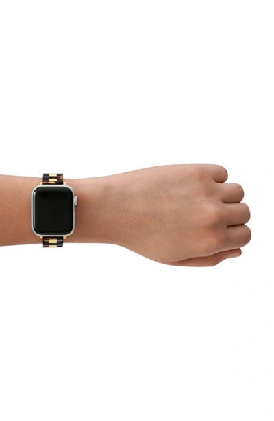 Shop Kate Spade New York Scallop 16mm Apple Watch® Tortoiseshell Patterned Bracelet Watchband