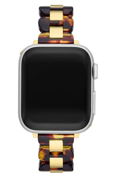 Shop Kate Spade Scallop 16mm Apple Watch® Tortoiseshell Patterned Bracelet Watchband