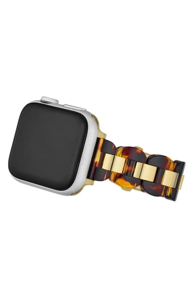 Kate Spade New York Scallop 16mm Apple Watch® Tortoiseshell Patterned Bracelet Watchband In Tortoise