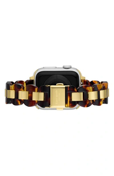 Kate Spade New York Scallop 16mm Apple Watch® Tortoiseshell Patterned Bracelet Watchband In Tortoise