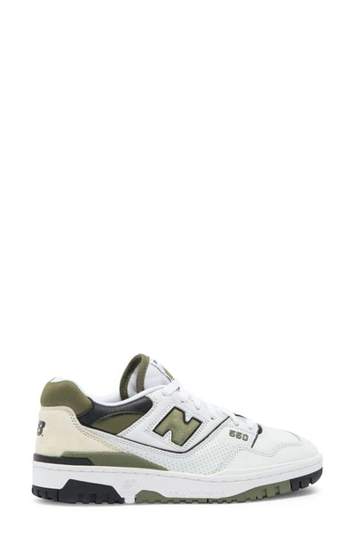 Shop New Balance 550 Basketball Sneaker In White/ Dark Olivine