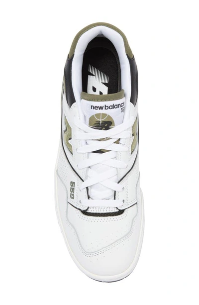 Shop New Balance 550 Basketball Sneaker In White/ Dark Olivine