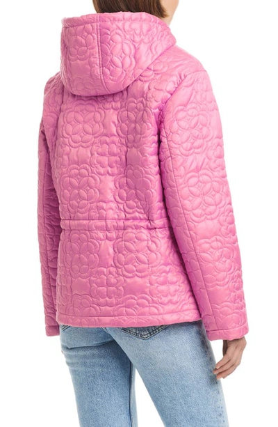 Kate Spade Quilts Hooded Jacket In Echinacea Flower