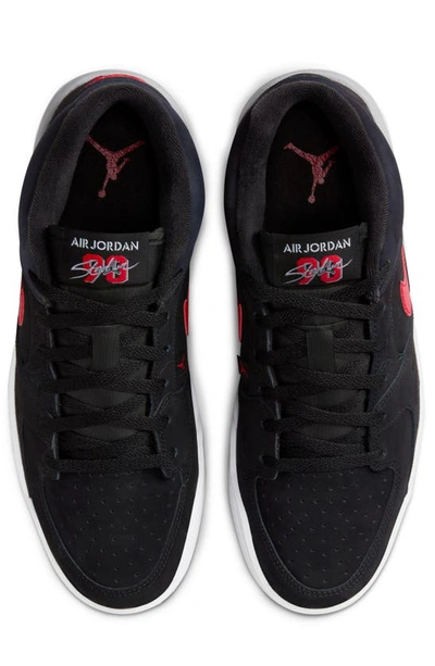 Shop Jordan Stadium 90 Sneaker In Black/ Fire Red/ White/ Grey