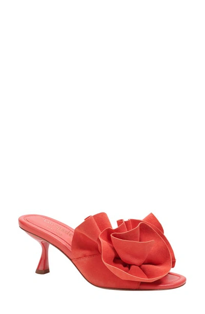 Shop Kate Spade Flourish Flower Accent Sandal In Ponderosa Red