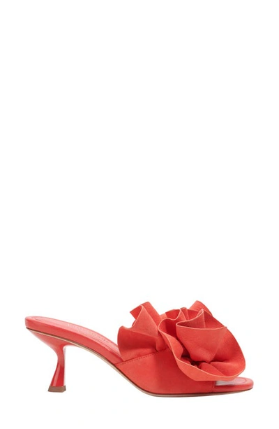 Shop Kate Spade Flourish Flower Accent Sandal In Ponderosa Red