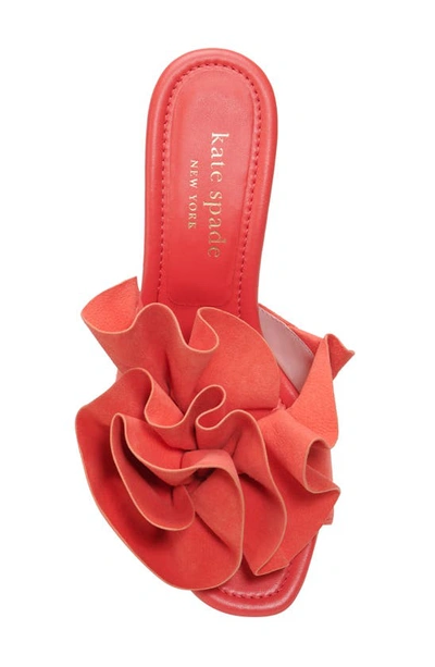 Kate Spade Flourish Flower Accent Sandal In Ponderosa Red