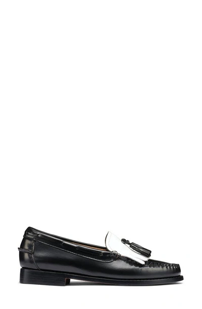 G.h.bass Esther Kiltie Weejuns® Loafer In Black/ White