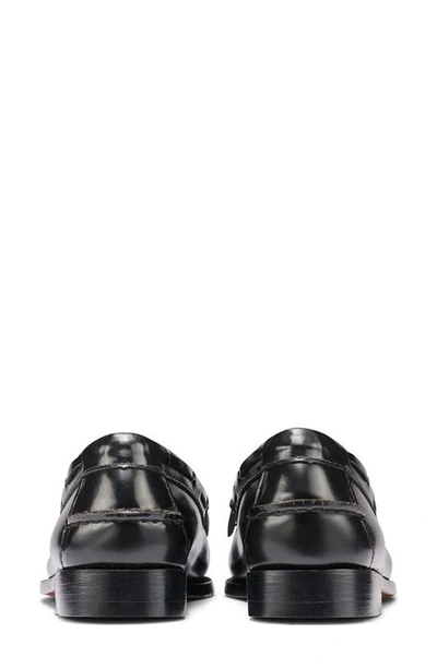 Shop G.h.bass Esther Kiltie Weejuns® Loafer In Black/ White