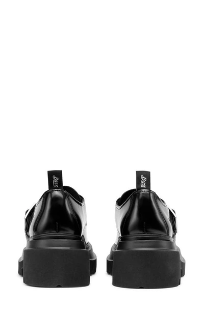 G.h.bass Monk Strap Platform Shoe In Black