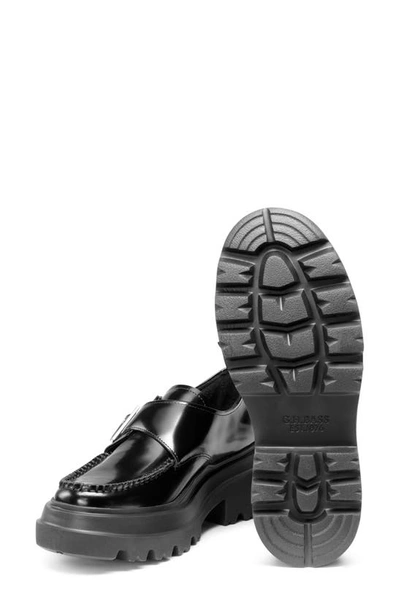 G.h.bass Monk Strap Platform Shoe In Black