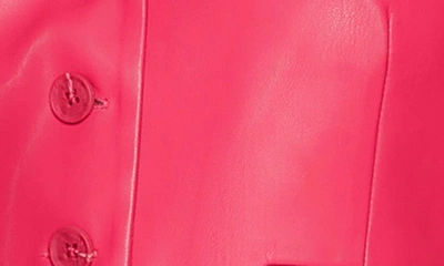 Shop Susana Monaco Faux Leather Vest In Azalea