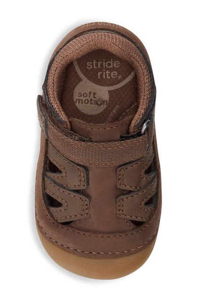 Shop Stride Rite Kids' Adam Sandal In Brown