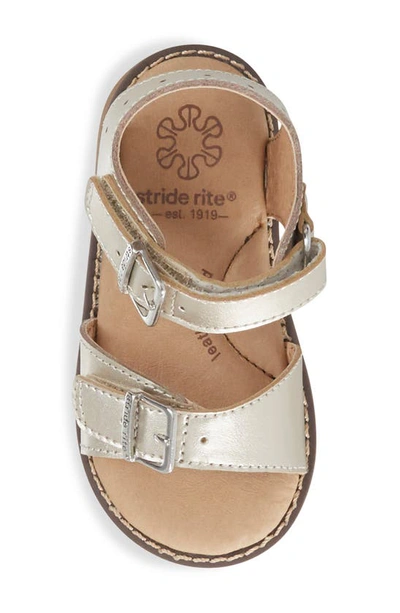 Shop Stride Rite Kids' Alina Sandal In Gold