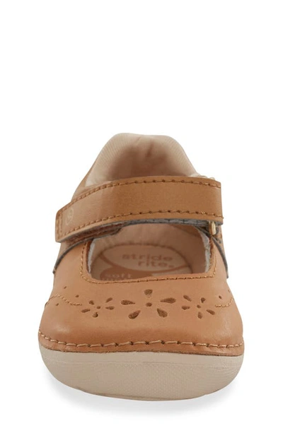 Stride Rite Little Girls Sm Faye Apma Approved Shoe In Honey Tan