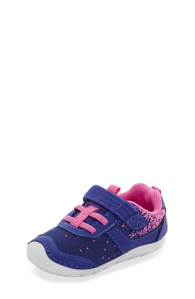 Shop Stride Rite Soft Motion Zips Runner Sneaker In Violet