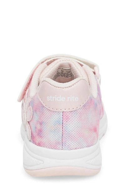 Shop Stride Rite Lighted Glimmer Sneaker In Blush