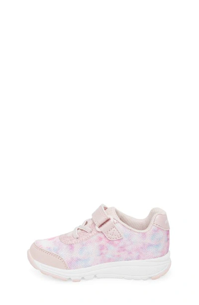 Shop Stride Rite Lighted Glimmer Sneaker In Blush