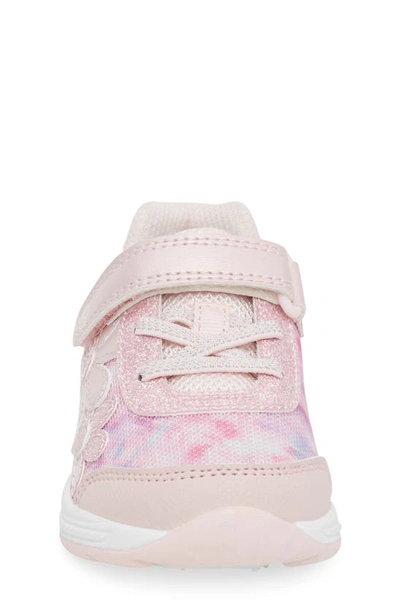 Shop Stride Rite Lighted Glimmer Sneaker In Blush