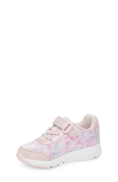 Shop Stride Rite Lighted Glimmer Sneaker In Blush