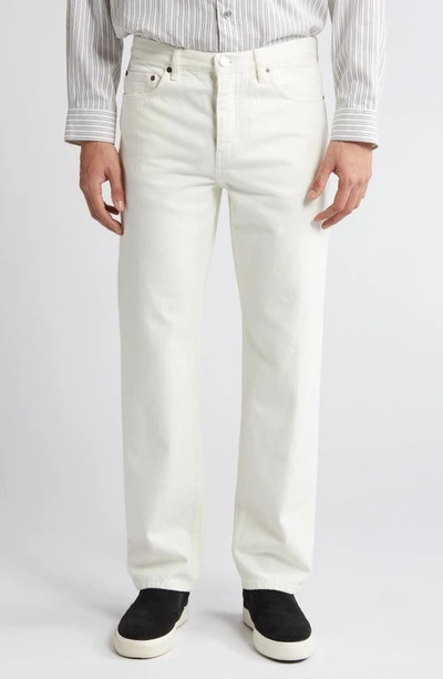 Shop Frame The Straight Leg Jeans In Off White