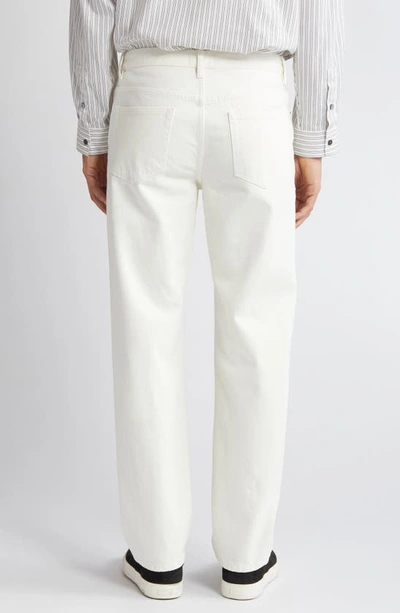 Shop Frame The Straight Leg Jeans In Off White