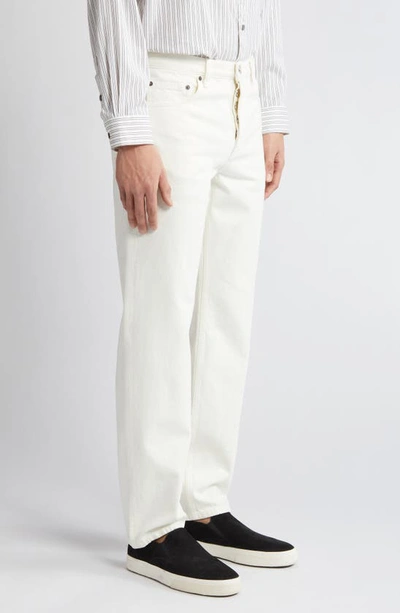 Shop Frame The Straight Leg Jeans In Off White