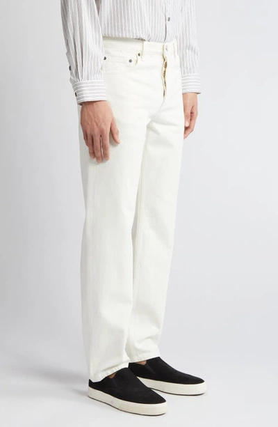 Frame The Straight Leg Jeans In Off White