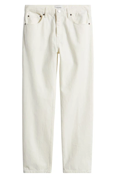 Frame The Straight Leg Jeans In Off White