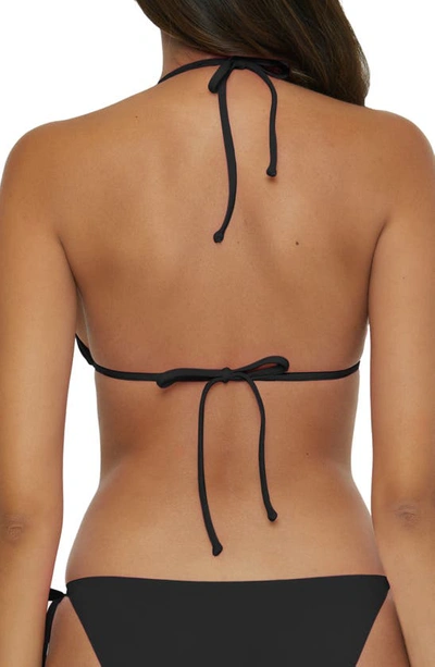Shop Becca Triangle Bikini Top In Black