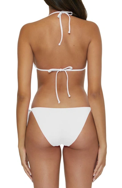 Shop Becca Triangle Bikini Top In White