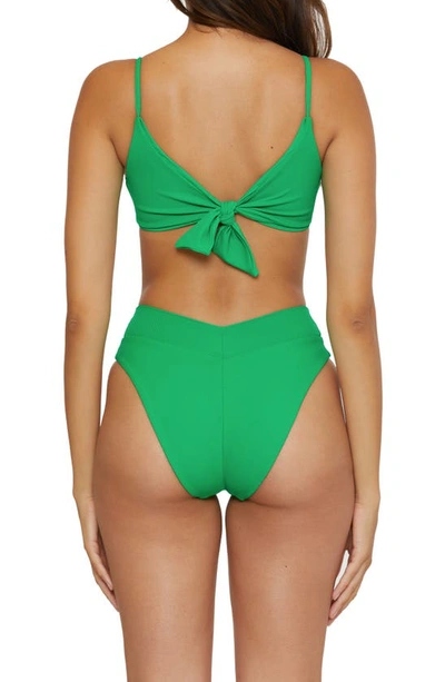 Shop Becca Modern Edge Bikini Top In Verde